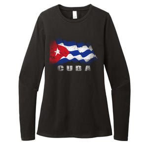 Cuban Flag Cuba Womens CVC Long Sleeve Shirt