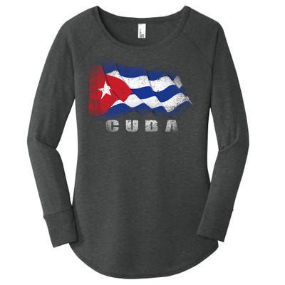 Cuban Flag Cuba Women's Perfect Tri Tunic Long Sleeve Shirt