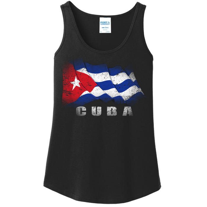 Cuban Flag Cuba Ladies Essential Tank