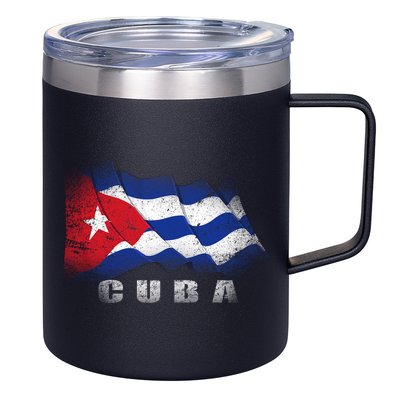 Cuban Flag Cuba 12oz Stainless Steel Coffee Mug