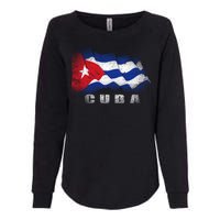 Cuban Flag Cuba Womens California Wash Sweatshirt