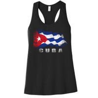 Cuban Flag Cuba Women's Racerback Tank