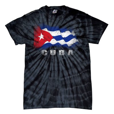 Cuban Flag Cuba Tie-Dye T-Shirt