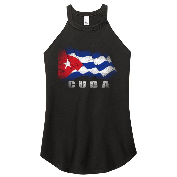 Cuban Flag Cuba Women's Perfect Tri Rocker Tank