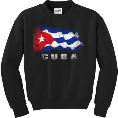 Cuban Flag Cuba Kids Sweatshirt