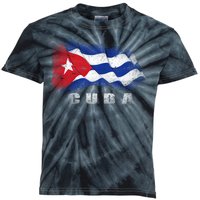 Cuban Flag Cuba Kids Tie-Dye T-Shirt