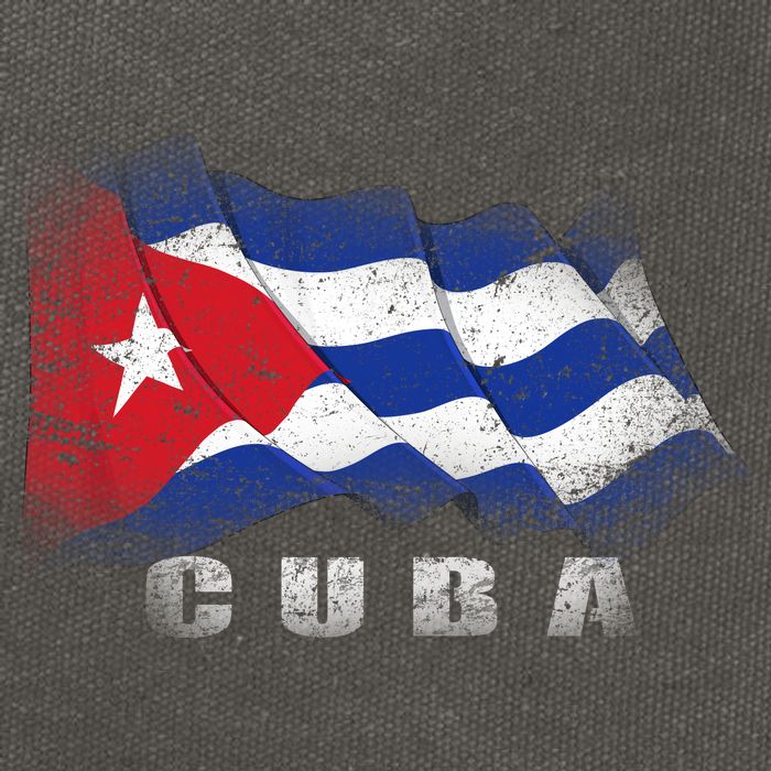 Cuban Flag Cuba Cotton Canvas Backpack