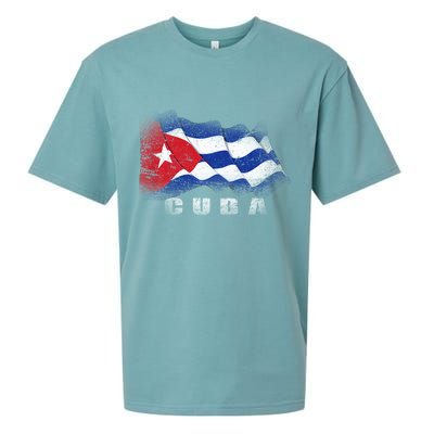 Cuban Flag Cuba Sueded Cloud Jersey T-Shirt