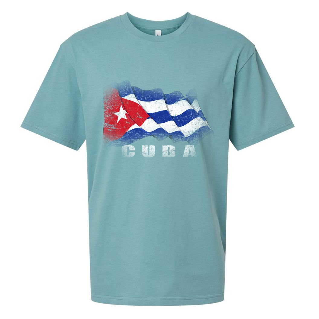 Cuban Flag Cuba Sueded Cloud Jersey T-Shirt