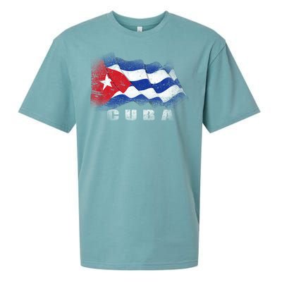 Cuban Flag Cuba Sueded Cloud Jersey T-Shirt