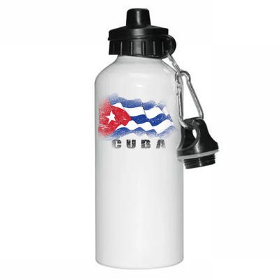 Cuban Flag Cuba Aluminum Water Bottle