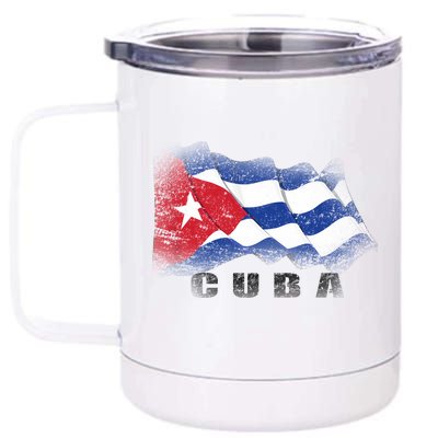 Cuban Flag Cuba 12 oz Stainless Steel Tumbler Cup