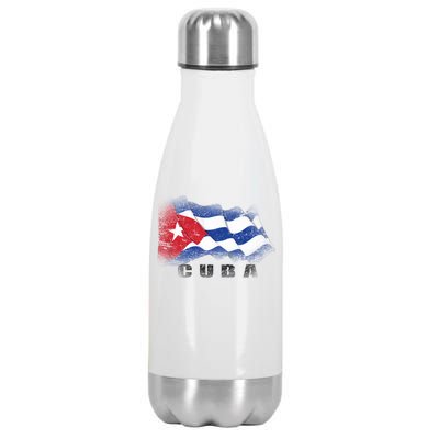 Cuban Flag Cuba Stainless Steel Insulated Water Bottle