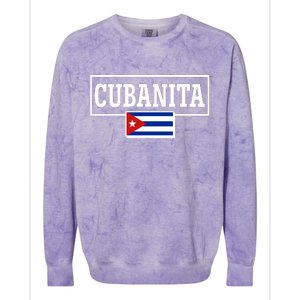 Cubanita Support Cuba Colorblast Crewneck Sweatshirt