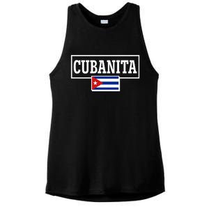 Cubanita Support Cuba Ladies PosiCharge Tri-Blend Wicking Tank