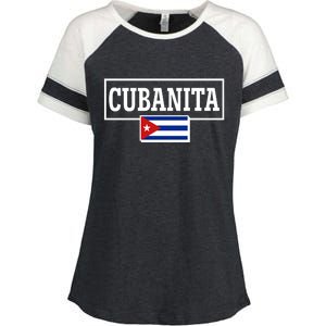 Cubanita Support Cuba Enza Ladies Jersey Colorblock Tee