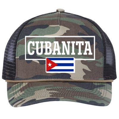 Cubanita Support Cuba Retro Rope Trucker Hat Cap