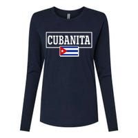 Cubanita Support Cuba Womens Cotton Relaxed Long Sleeve T-Shirt