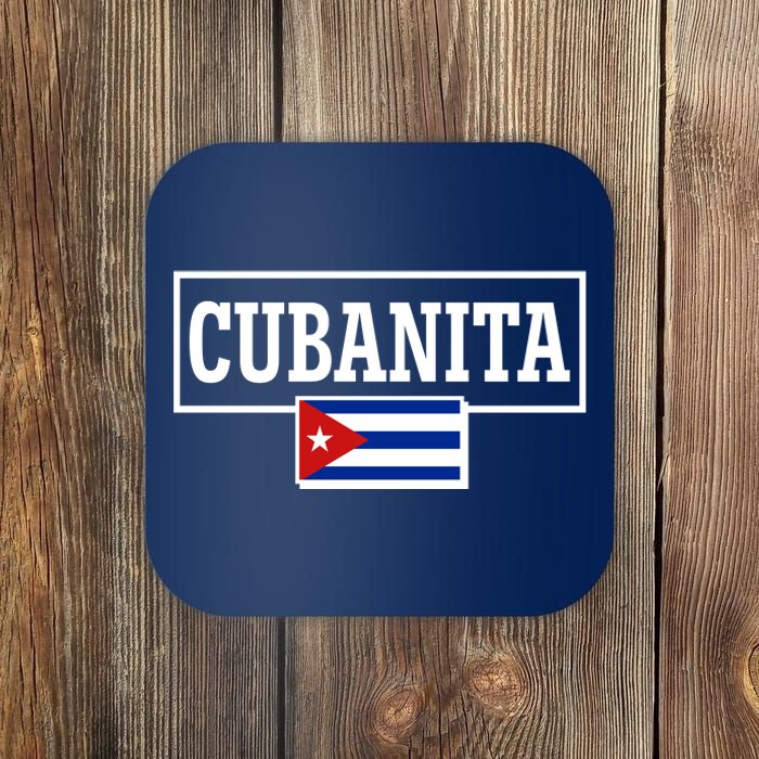 Cubanita Support Cuba Coaster