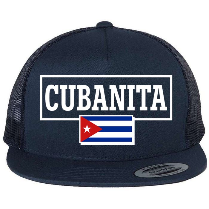 Cubanita Support Cuba Flat Bill Trucker Hat