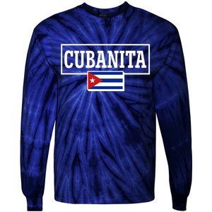 Cubanita Support Cuba Tie-Dye Long Sleeve Shirt