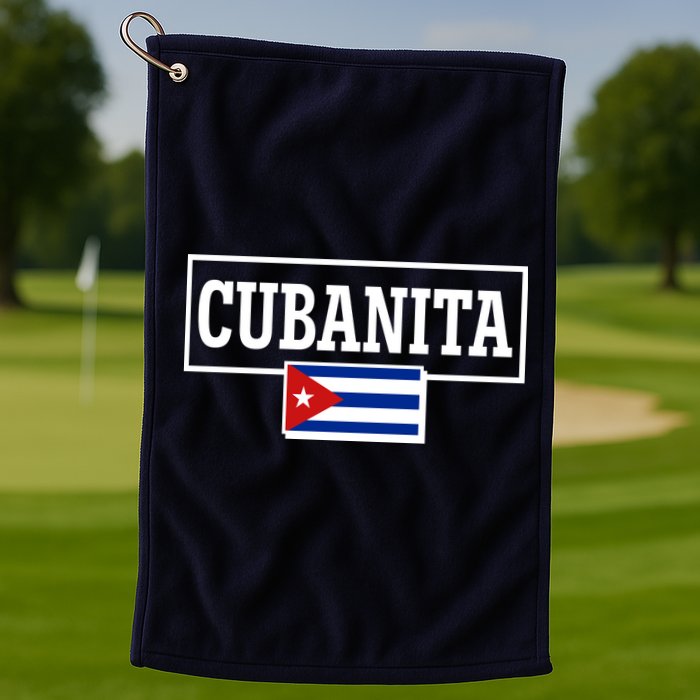 Cubanita Support Cuba Golf Towel