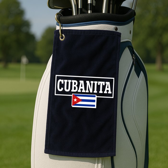 Cubanita Support Cuba Golf Towel