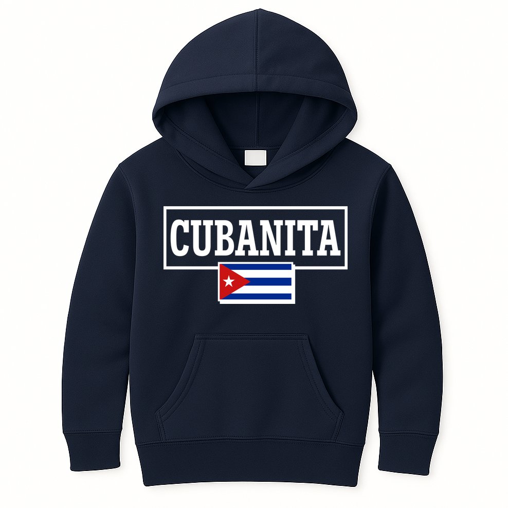 Cubanita Support Cuba Kids Hoodie