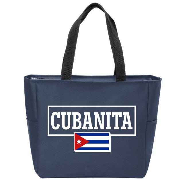 Cubanita Support Cuba Zip Tote Bag