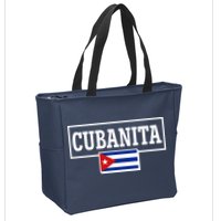 Cubanita Support Cuba Zip Tote Bag