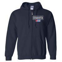 Cubanita Support Cuba Full Zip Hoodie