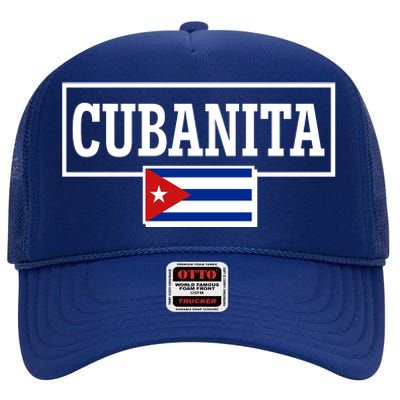 Cubanita Support Cuba High Crown Mesh Back Trucker Hat