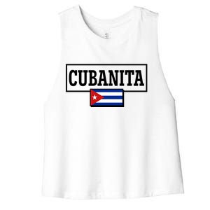 Cubanita Support Cuba Women's Racerback Cropped Tank