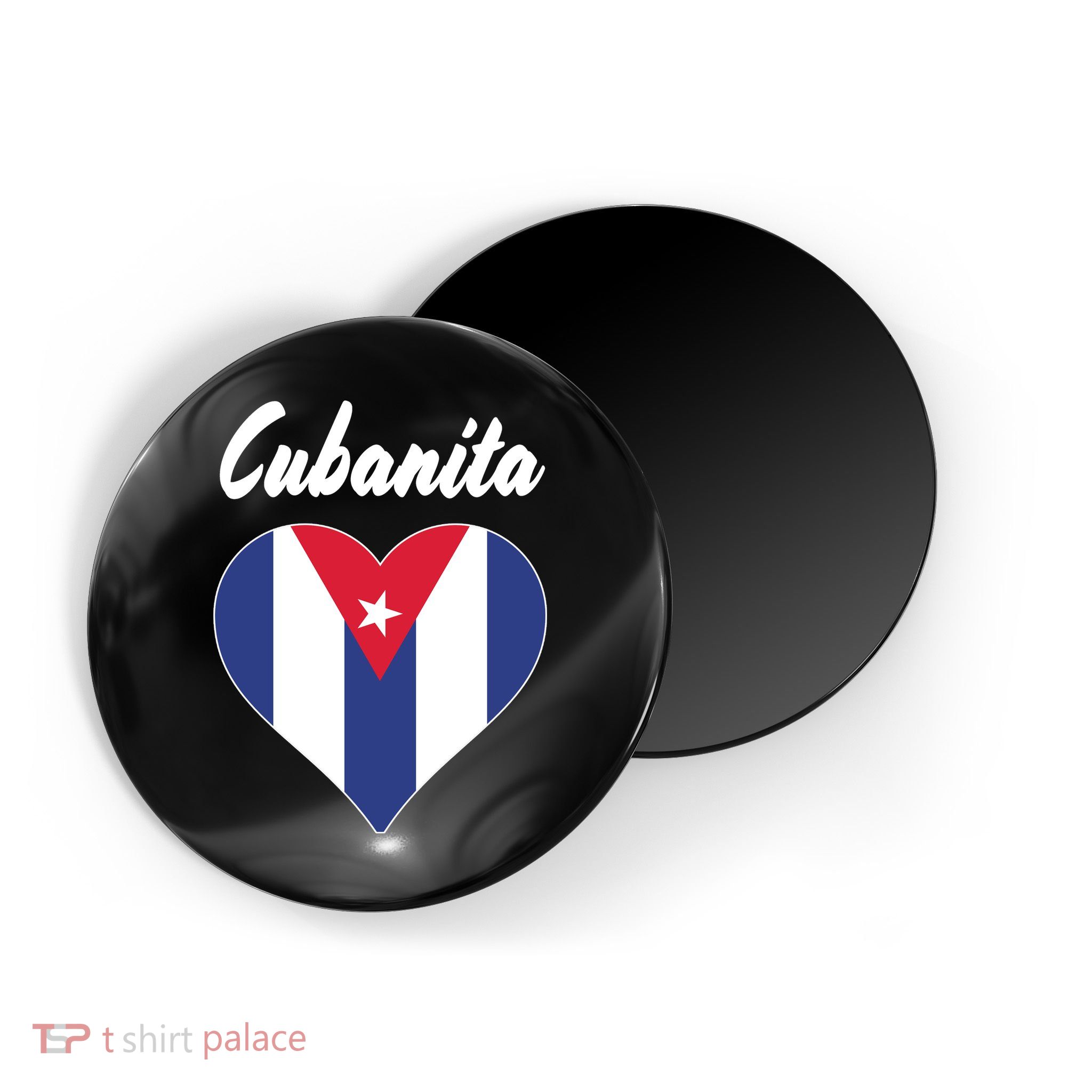 Cubanita Women Cuba Flag Hear Magnet