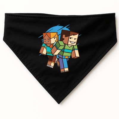 Cubic People Cartoon USA-Made Doggie Bandana