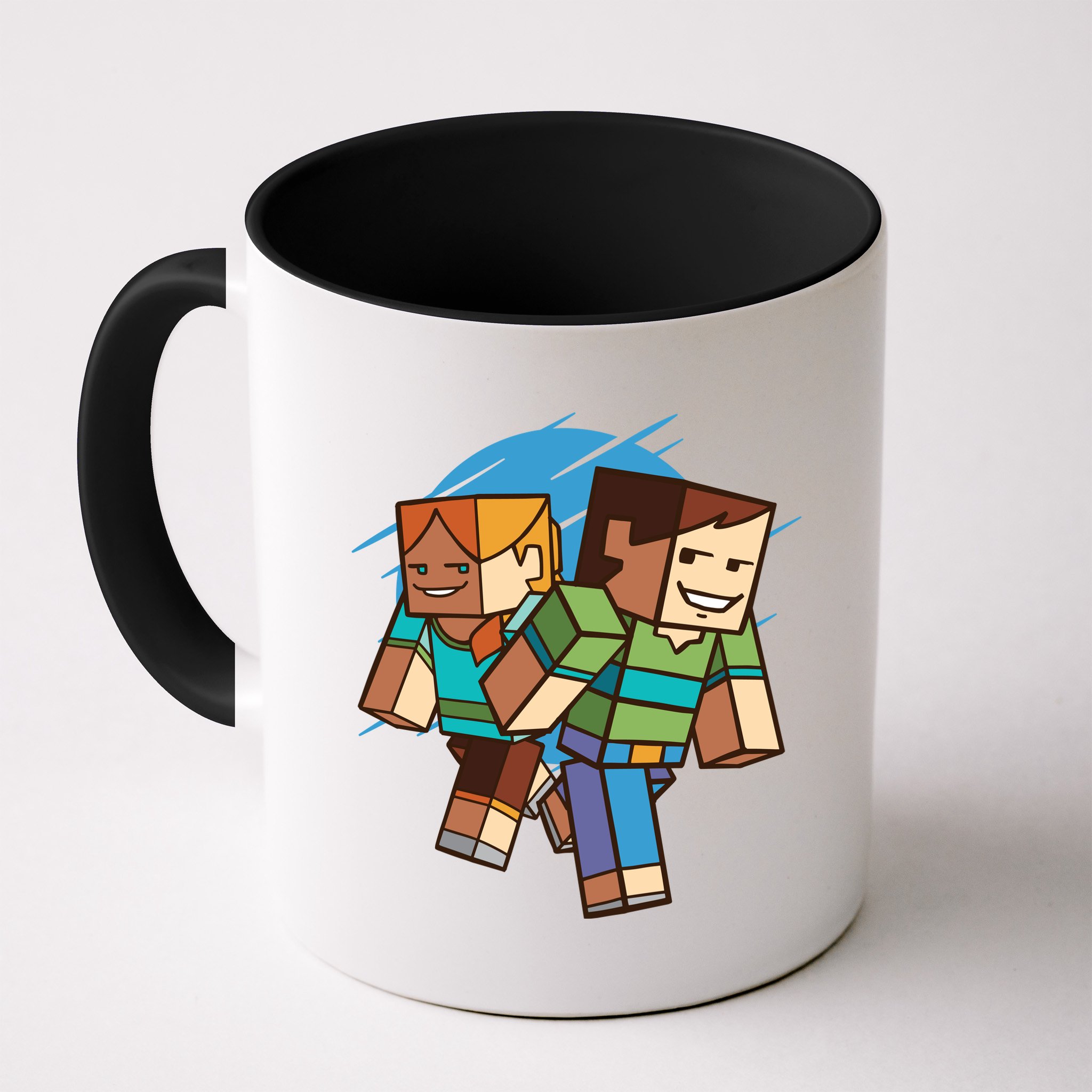 Cubic People Cartoon Mug