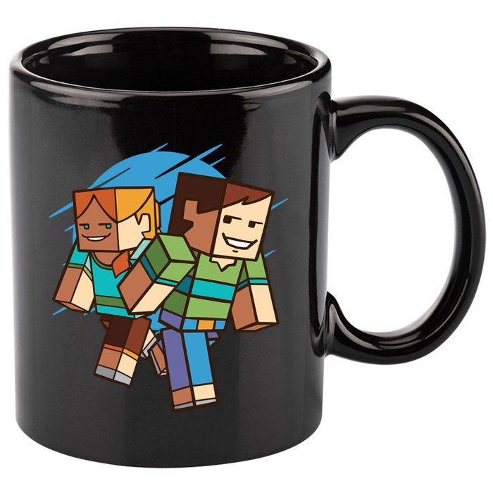 Cubic People Cartoon 11oz C Handle Ceramic Mug