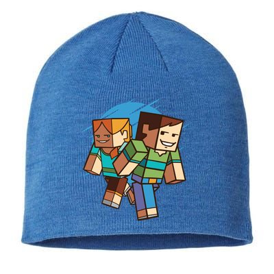 Cubic People Cartoon Sustainable Beanie