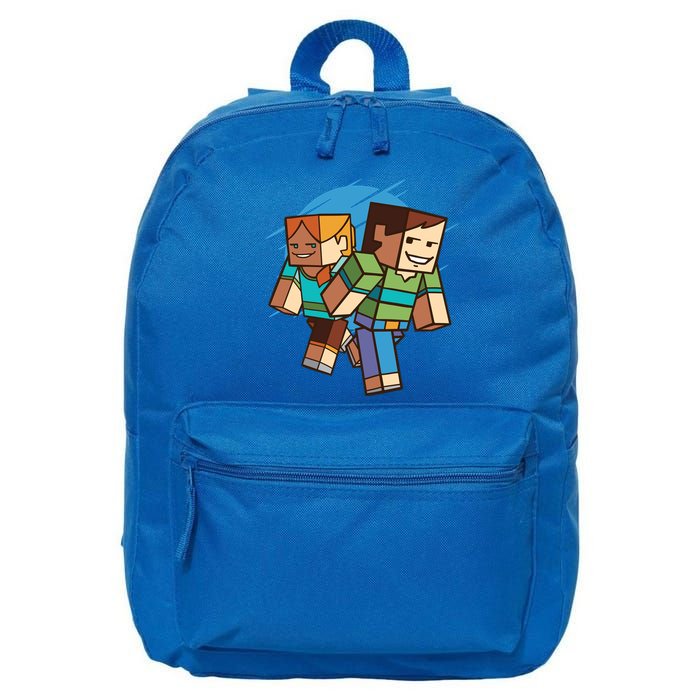 Cubic People Cartoon 16 in Basic Backpack