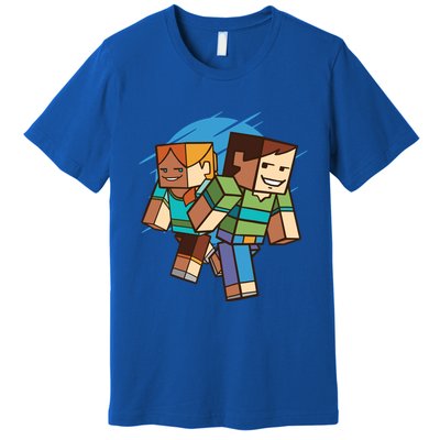 Cubic People Cartoon Premium T-Shirt