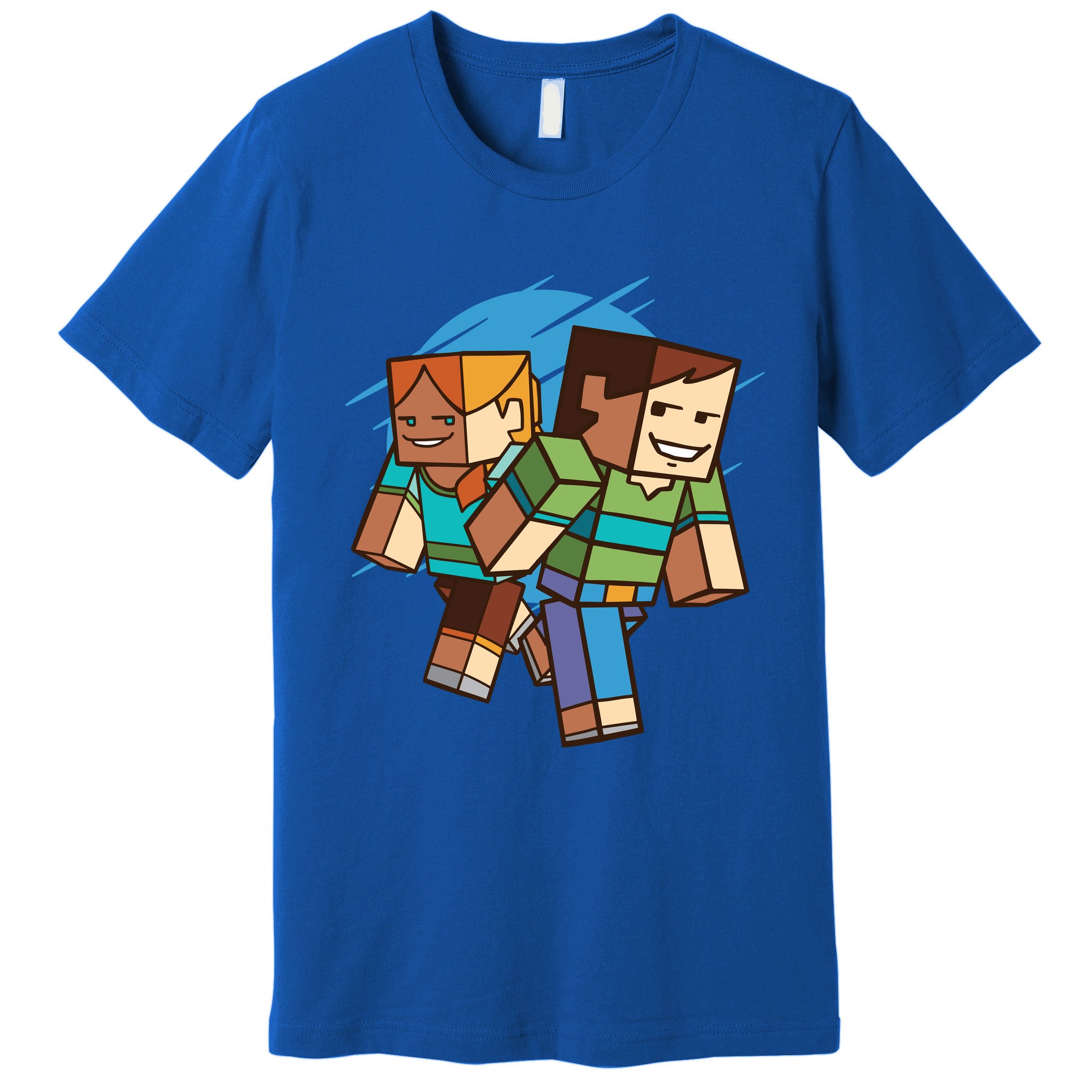Cubic People Cartoon Premium T-Shirt