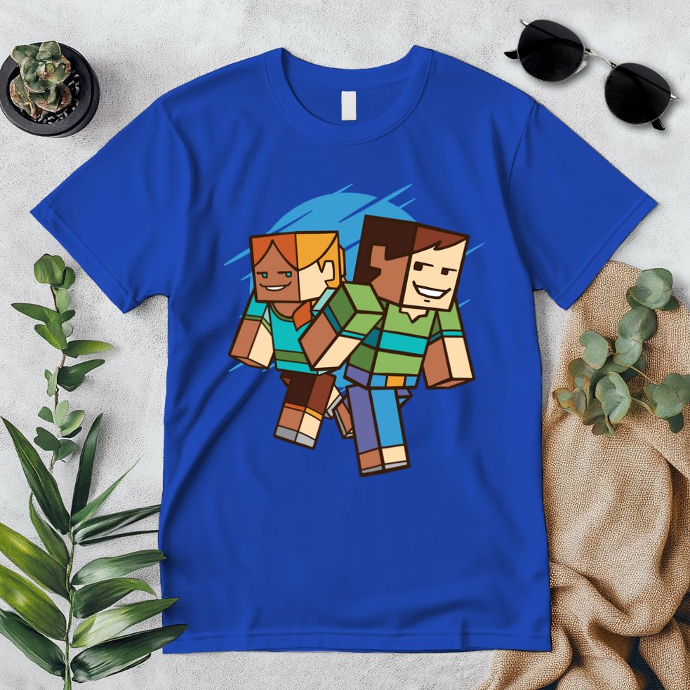Cubic People Cartoon Premium T-Shirt
