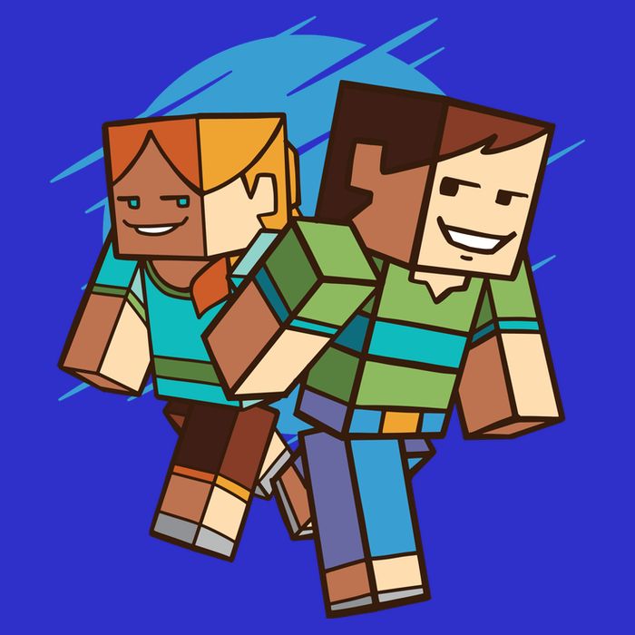 Cubic People Cartoon Premium T-Shirt
