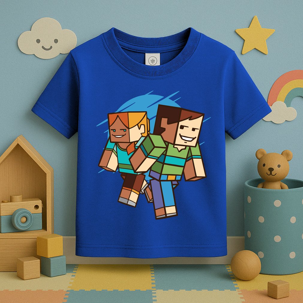 Cubic People Cartoon Toddler T-Shirt