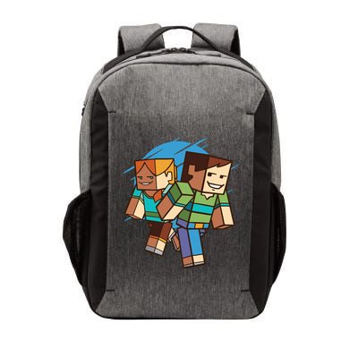 Cubic People Cartoon Vector Backpack
