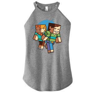 Cubic People Cartoon Women’s Perfect Tri Rocker Tank