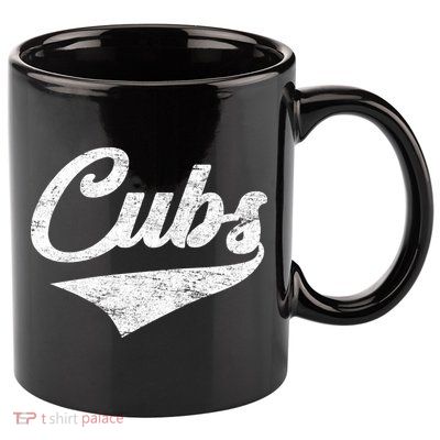 Cubs Vintage Sports Team Baseball Fan 11oz C Handle Ceramic Mug