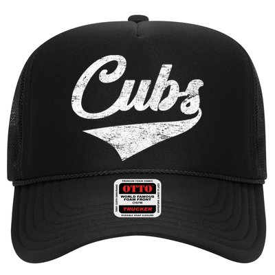 Cubs Vintage Sports Team Baseball Fan Trucker Hat