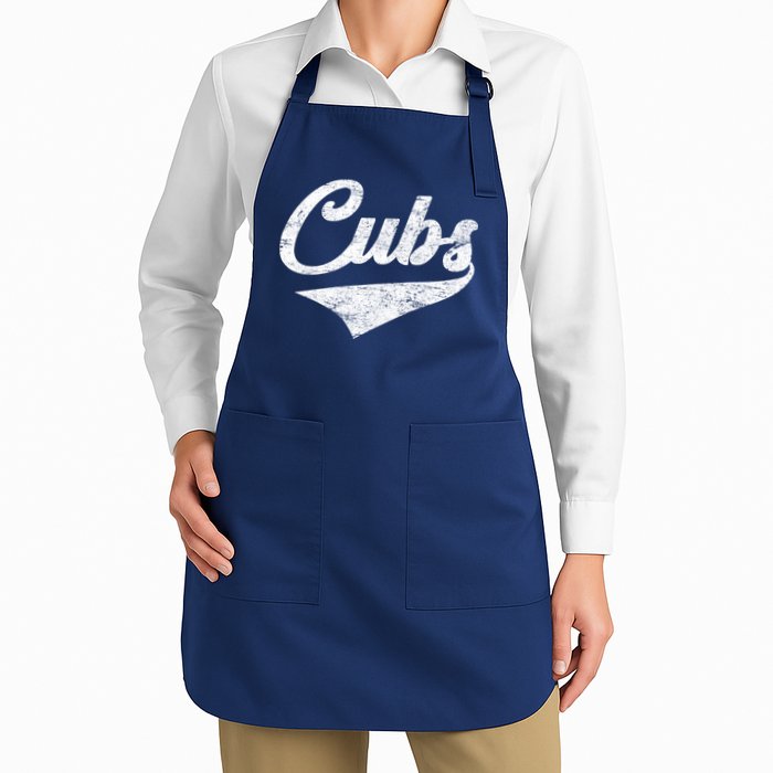Cubs Vintage Sports Team Baseball Fan Apron