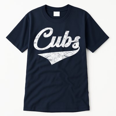 Cubs Vintage Sports Team Baseball Fan Tall T-Shirt